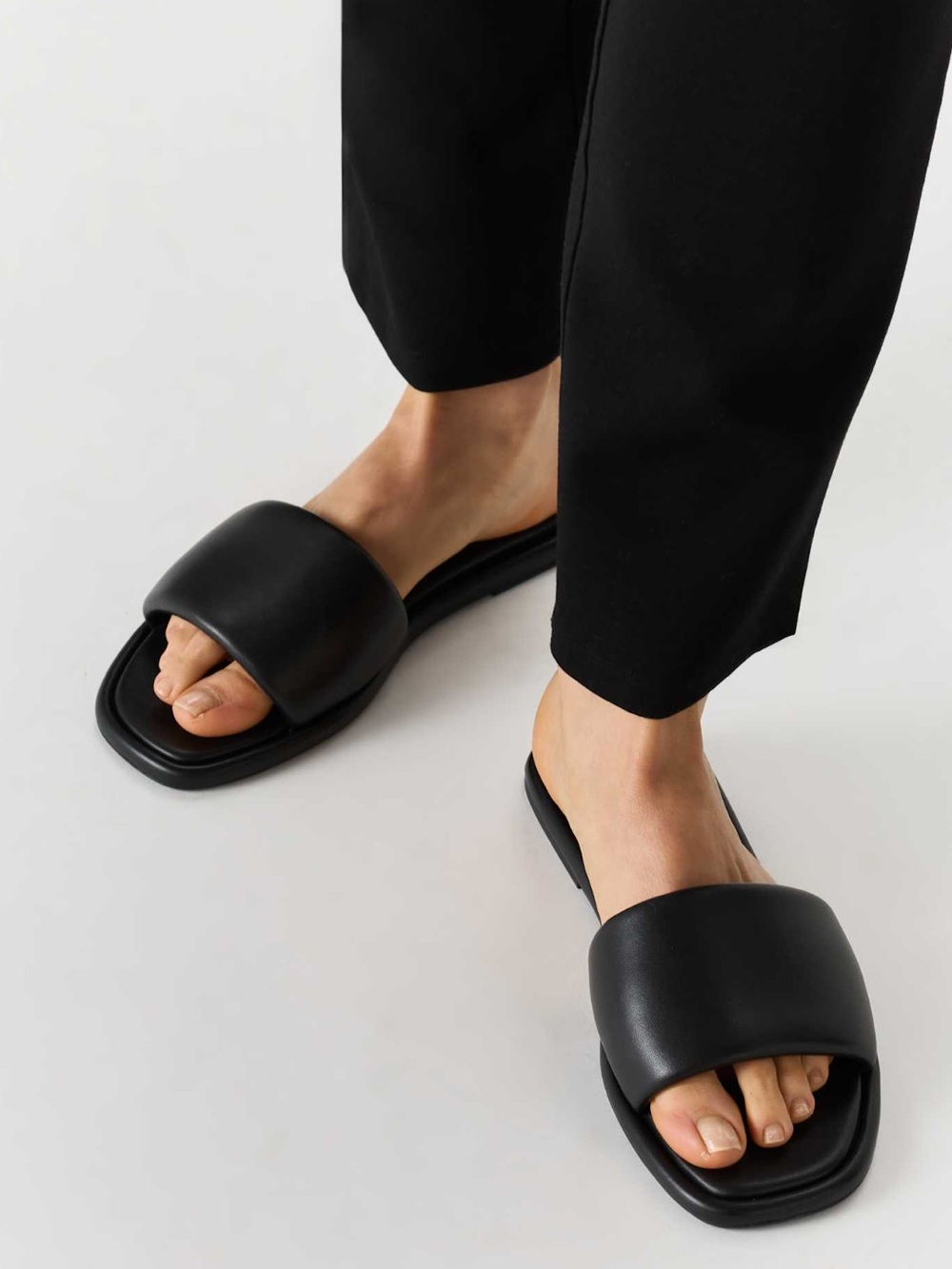 Italian Leather Slides by Quince